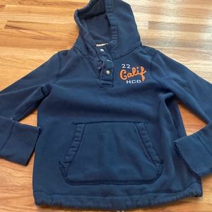 Hollister Small Navy Hooded Sweatshirt Men’s Blue